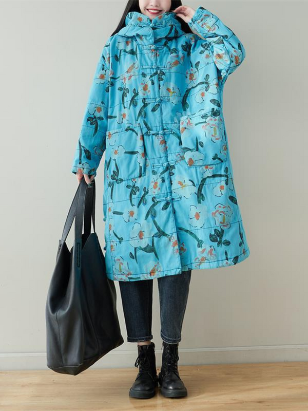 Women's Button Hooded Jacket