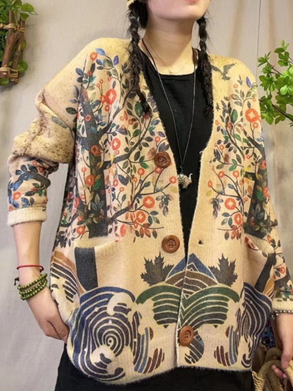 women's Printed Cardigans