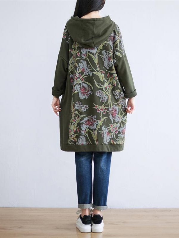 Women's Back Flower Printed Dress