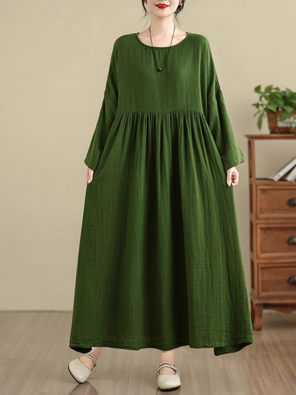 Womens green Smock dressens