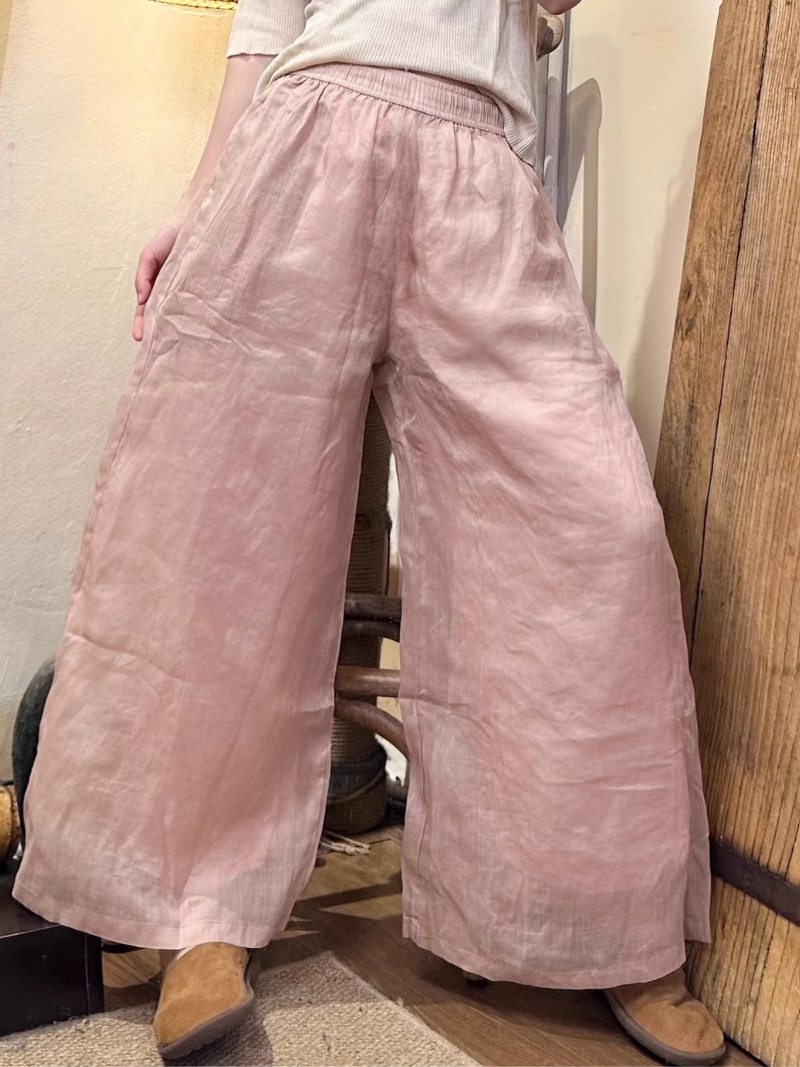 Women's Pink Loose Casual Bottom