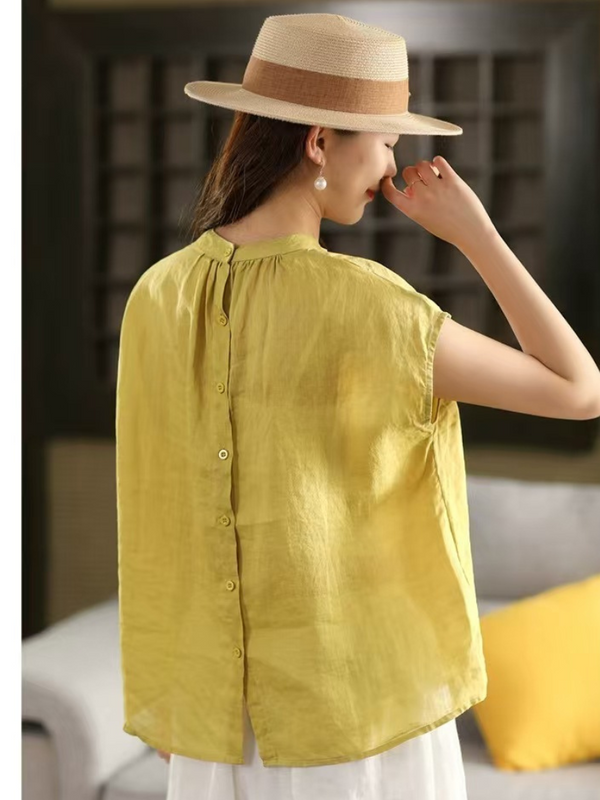 Women's Loose Yellow Dungaree