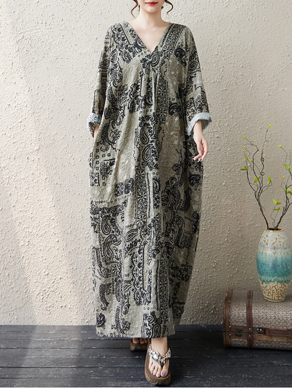 Women's Beautiful Losse Kaftan Dress