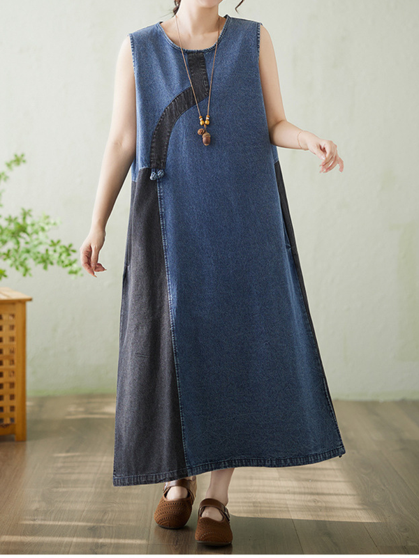 Easy Weekend-to-Work Denim Dress — Flowy A-Line With Effortless Fit and Movement
