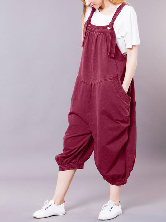 Red Women's Casual Romper