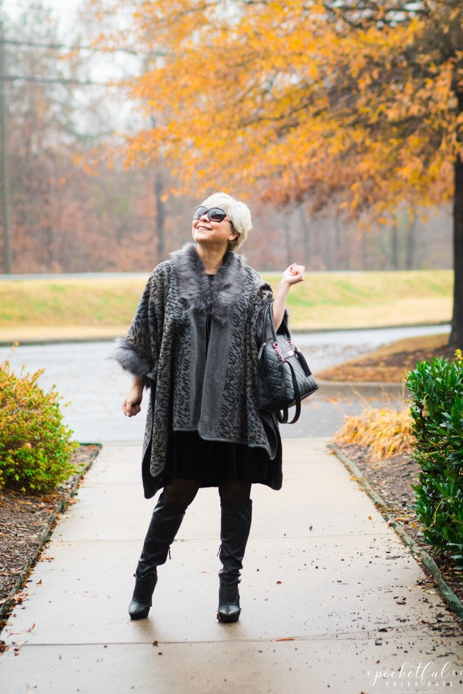 AGELESS STYLE IN FESTIVE OUTERWEAR