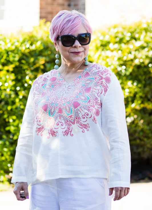 KEEPING COOL IN WHITE LINEN