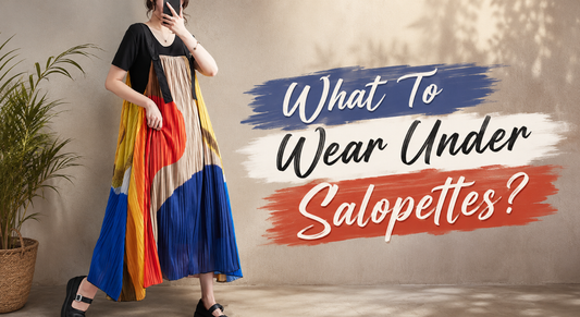 Woman wearing stylish salopettes paired with a fitted top and casual accessories for a comfortable everyday outfit.