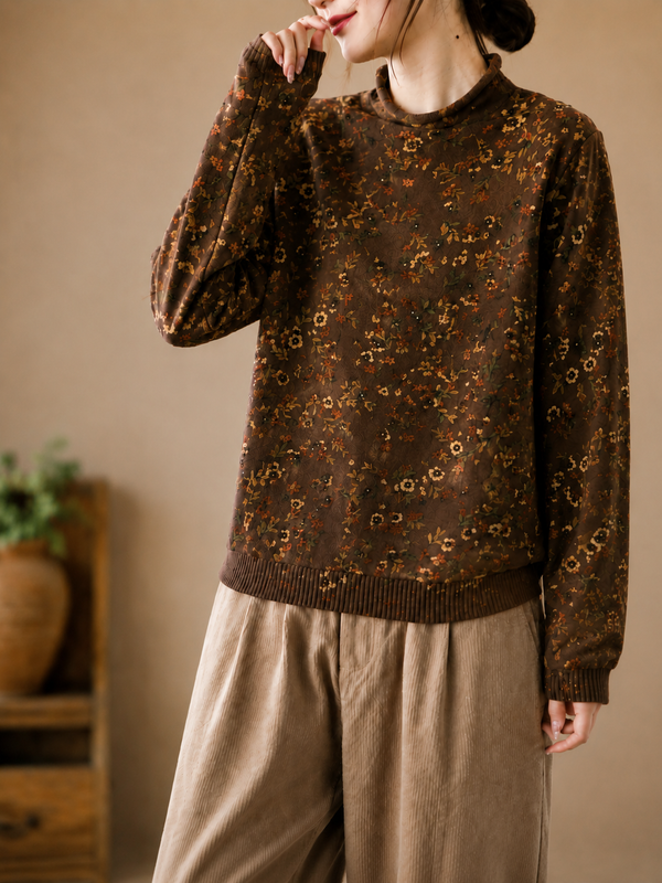 Pull marron pour femmes 