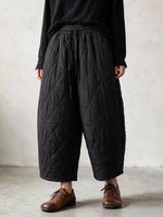 Diamond Styish Pants for Women | Warm Loose Wide-Leg Cotton Pants