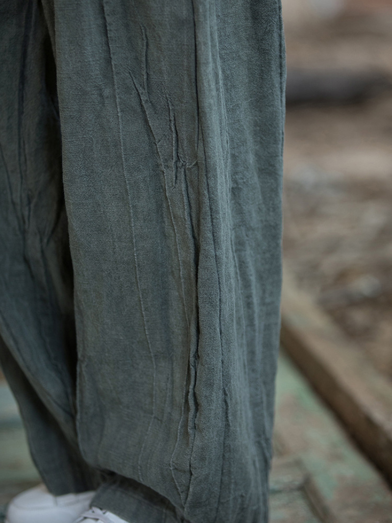 Close-up of a green fabric 