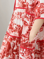 Sunlit Weekend Cotton Linen Dress — Effortless Fit for Garden Parties