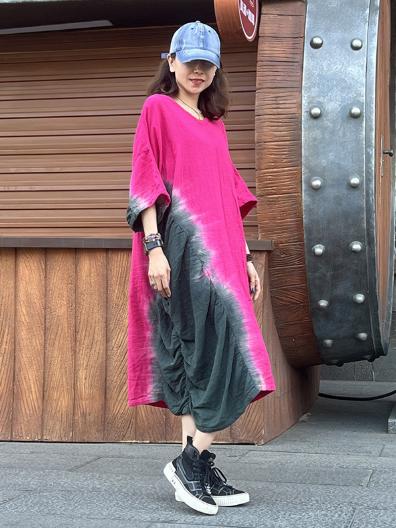 Women's Pink A-line Dress