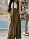 Women's Summer Comfort and Stylish Solid Color Overalls Dungarees