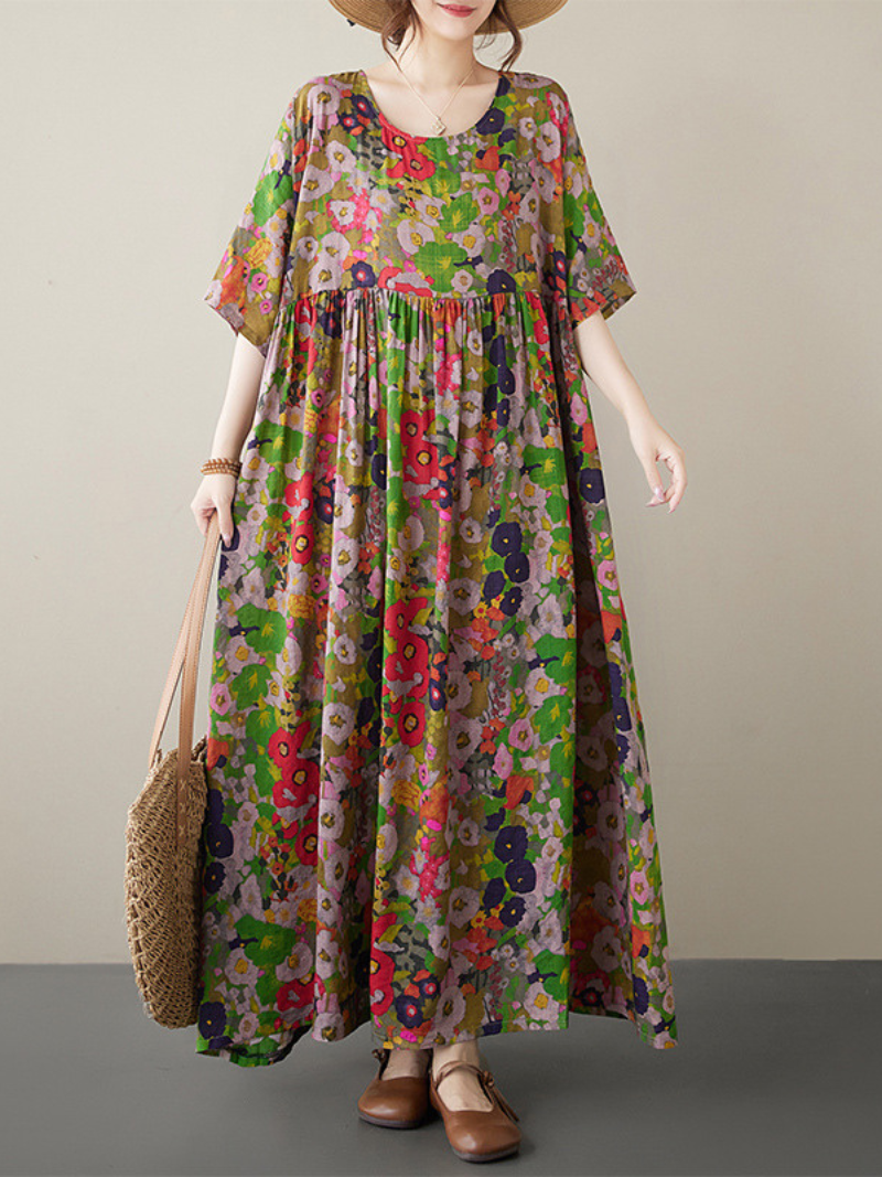 Boho smock dress for casual wear