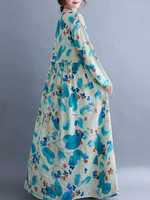 Sunlit Strolls Maxi Dress — Flowy Cotton-Linen, Effortlessly Flattering Everyday Elegance