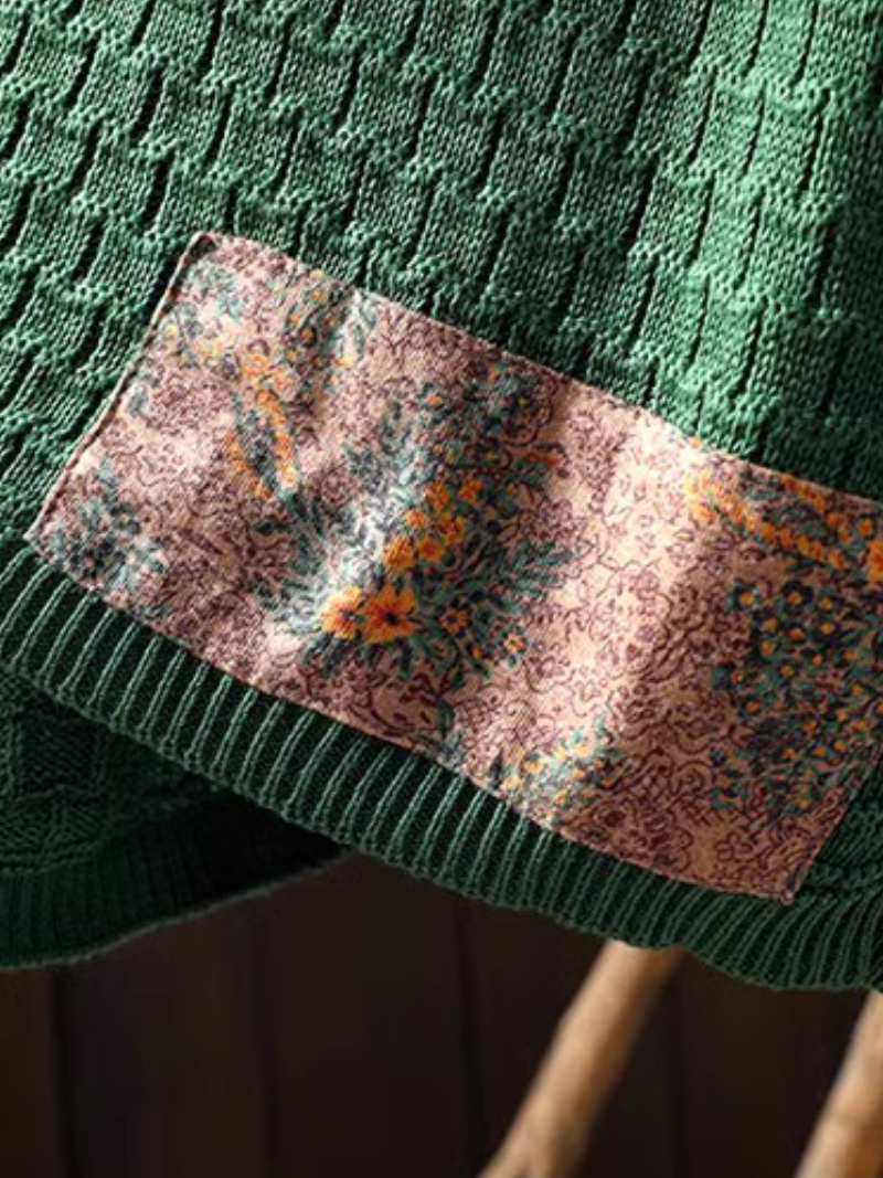 Women's Patch Sweater Top