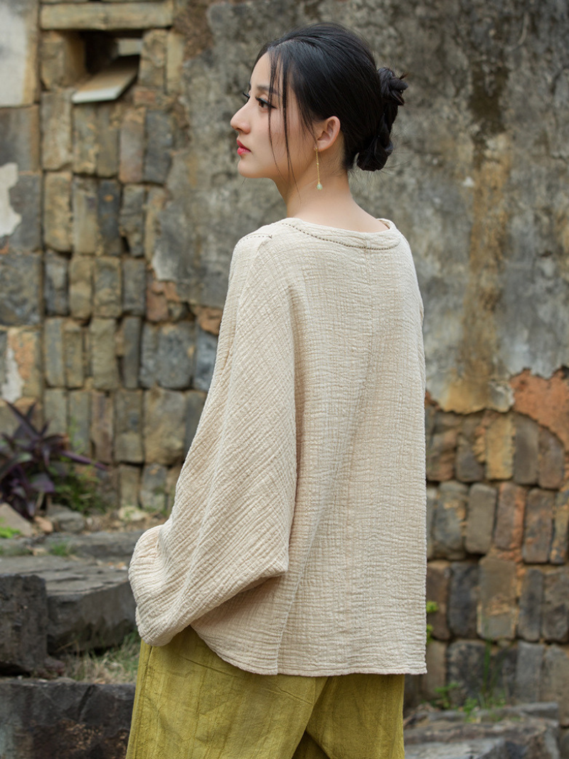 Women's Retro Hemp Tops