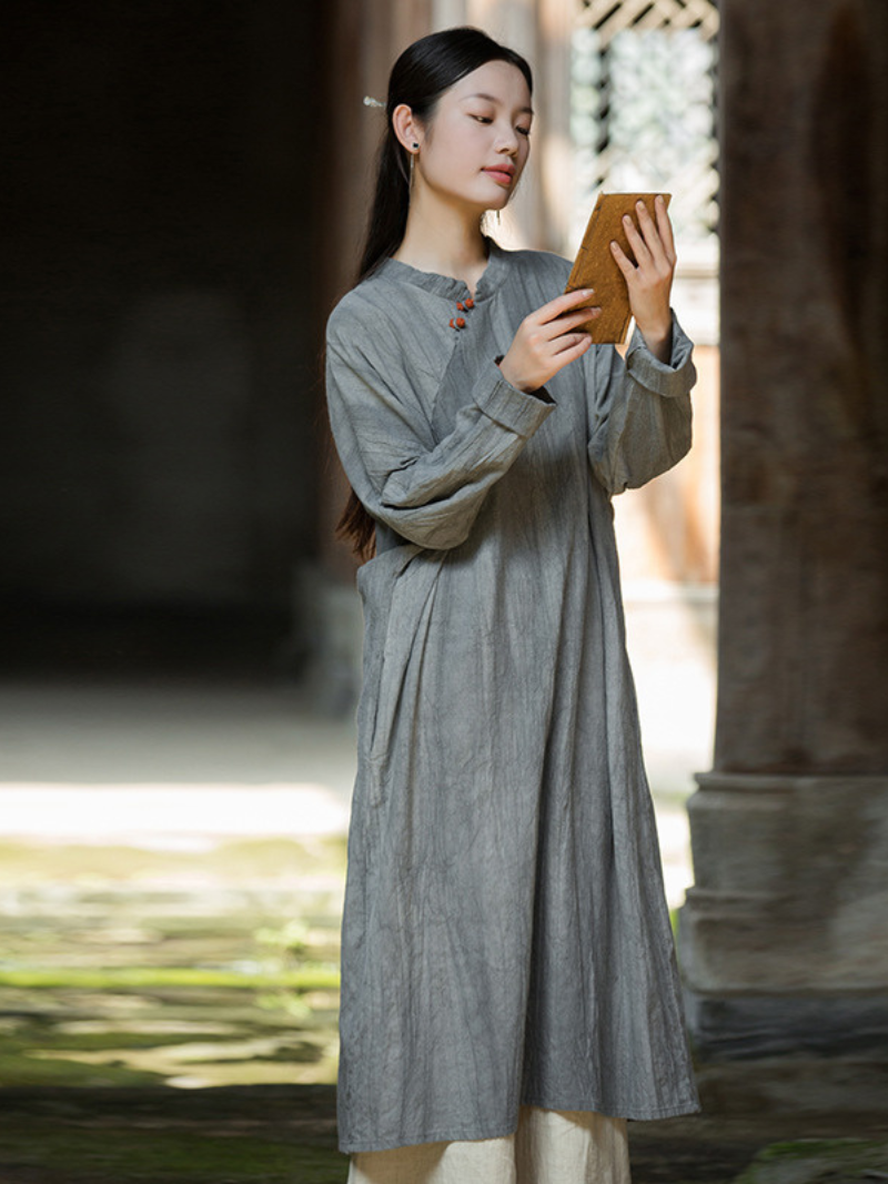 Women 's  Gray Long Sleeves 