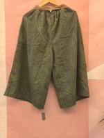 Women's All Season Wear Elastic Waist Loose Three-Quarter Pants Bottom