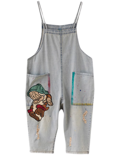 Women's patch Dungaree
