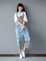 Chic & Casual Printed Denim Overall for Women | Eva Trends