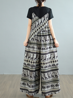 Trendy Printed Loose Overalls Jumpsuit for Women | Eva Trends