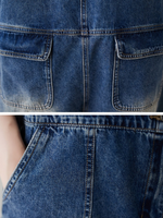 Women's Pocket Style Short Dungarees
