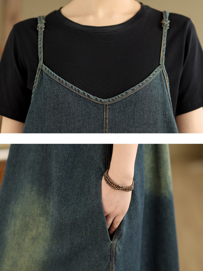 Women's Stylish Everyday Wear Salopette Dress