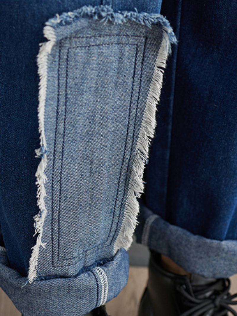 Salopettes brodées à la mode lâche des femmes