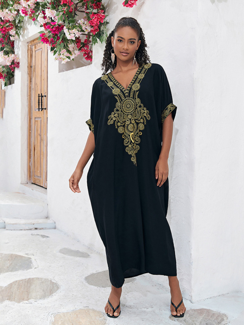 Women's  Embroidered kaftan dress