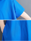 Women's Summer Stylish Loose Casual O-shaped Shirt Dress