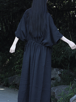 Breezy Garden-Party Wrap Maxi — Double Gauze Cotton, Effortless and Flattering