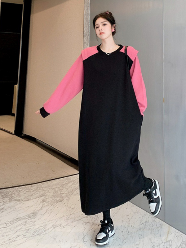 Women's Round Neck A-Line Dress