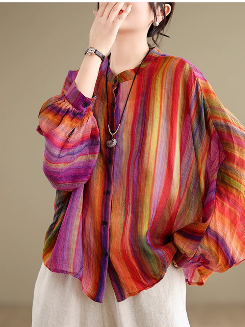 Women's Stylish Rainbow Shirt top