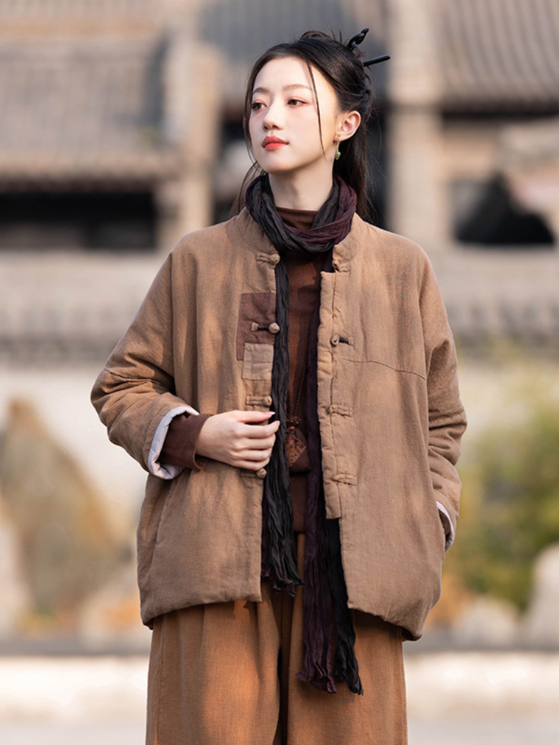 Women's Disc Button Coat