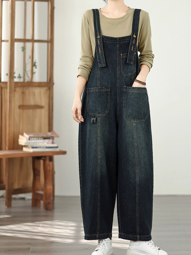 Denim jumpsuit for women