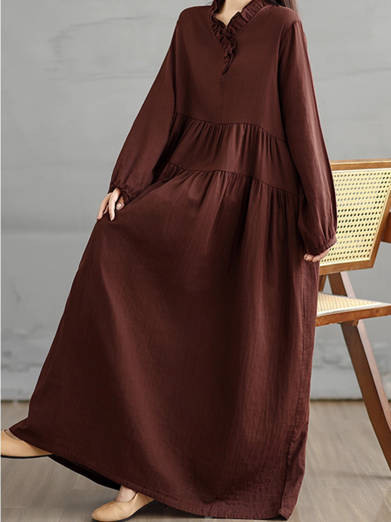 Flowy smock dress for women
