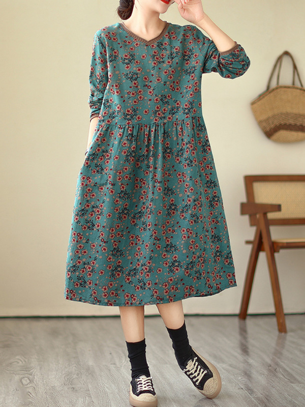 Floral print dress