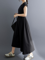 Everyday Confidence Midi Dress — Soft Cotton Blend, Beautifully Flattering Silhouett