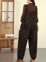 women's vintage style cotton denim overalls 