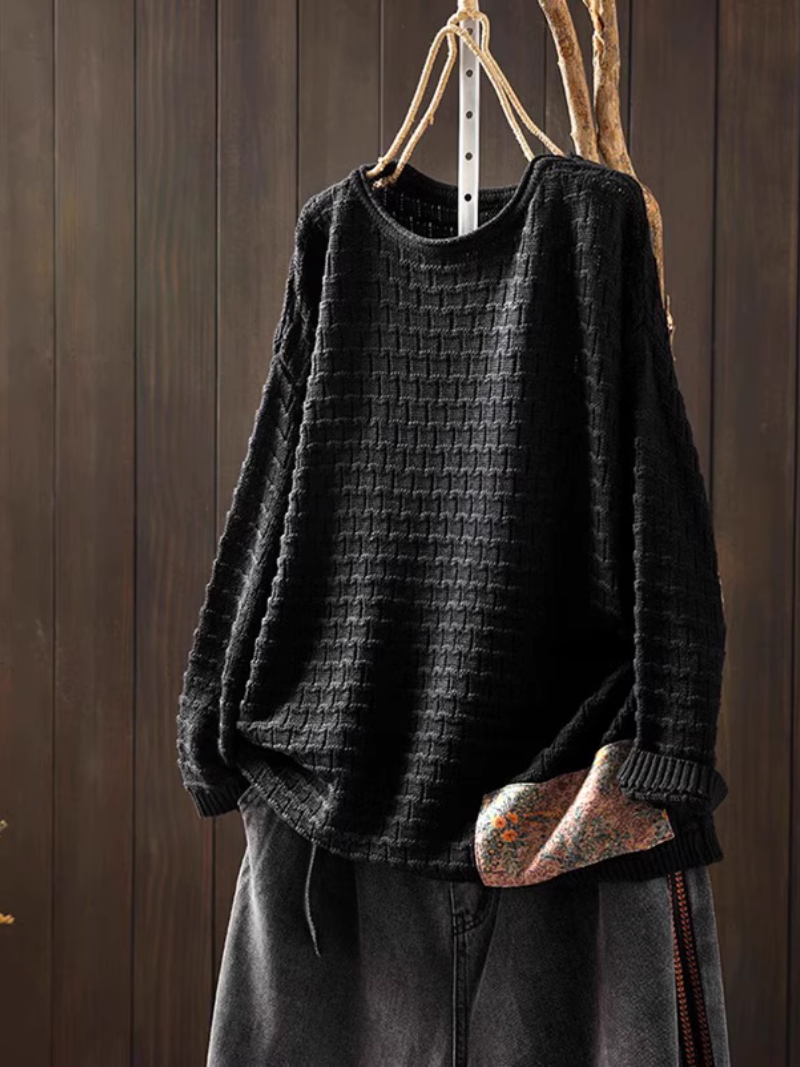 Women's Black Sweater Top