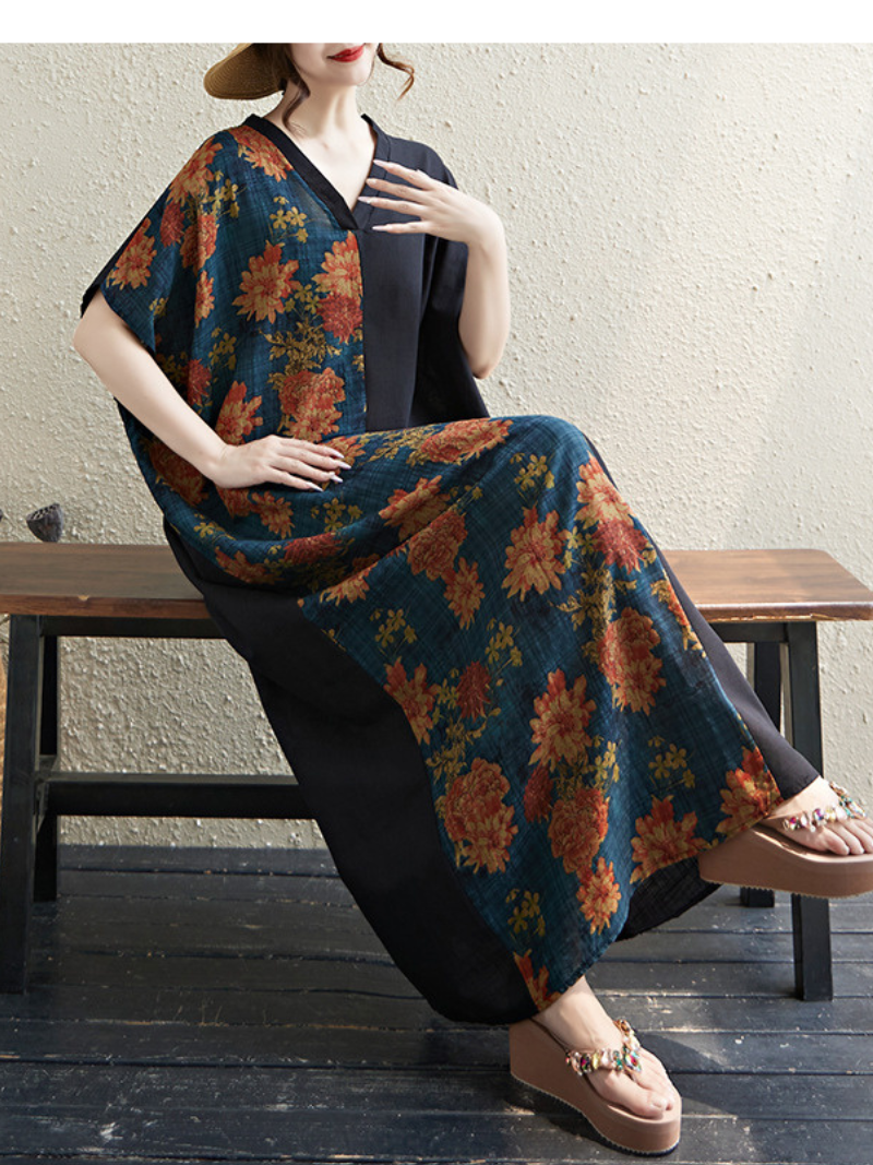 Women's Blue Kaftan Dress 