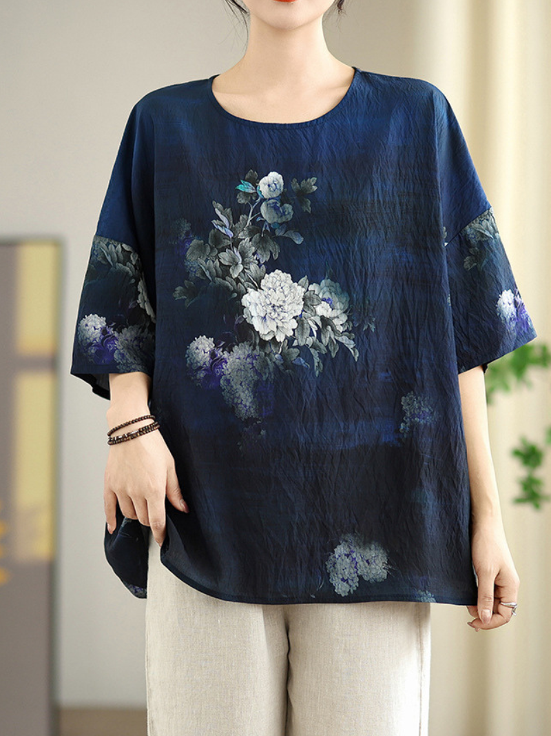 Elevated Everyday Floral Blouse — Airy, Flattering Fit for Effortless Polish