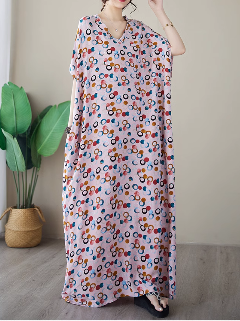Women's cotton Printed Kaftan dress