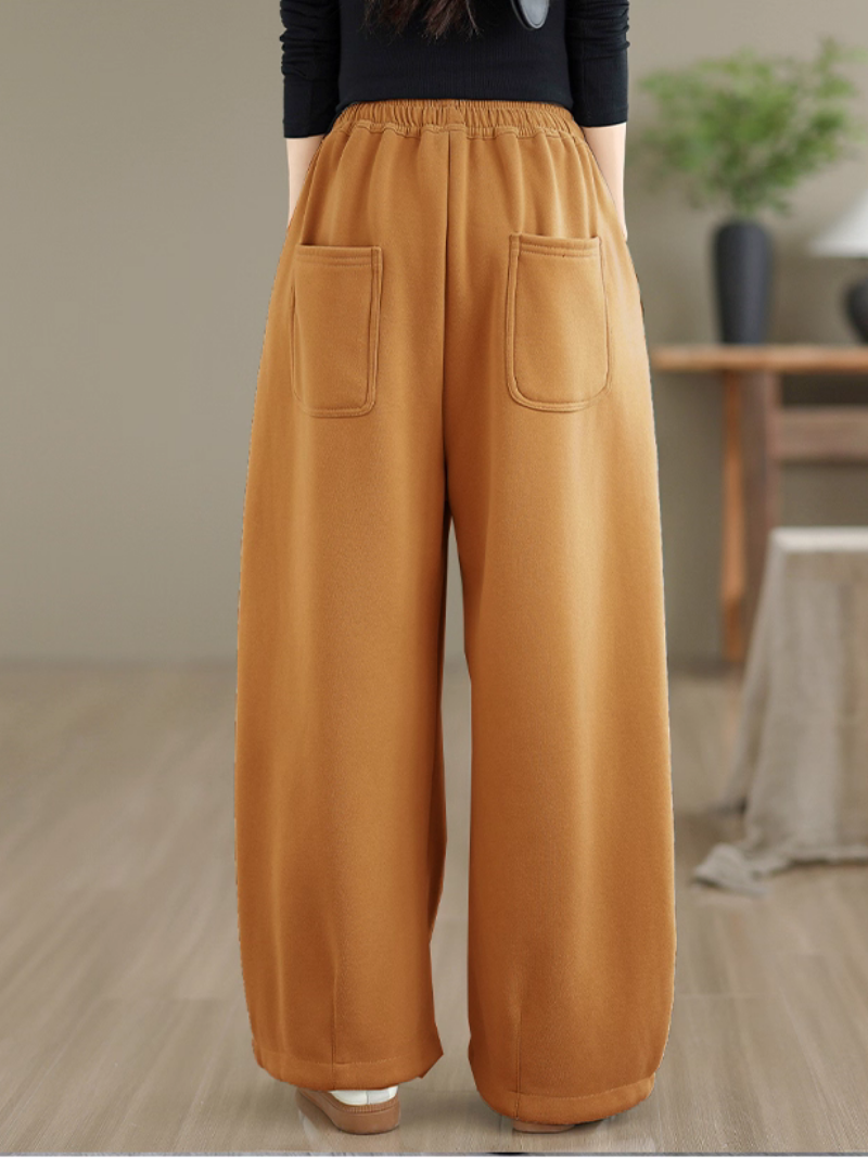 Elevated Wide-Leg Women’s Sweatpants, Fleece Warmth with High-Rise Ease Everyday Style