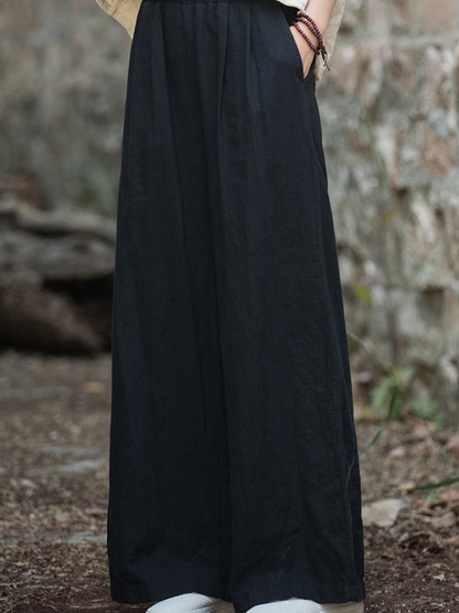 Women's Black wide-leg  Bottom 