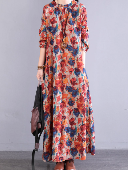 Women’s Lightweight Floral Summer  A-Line Dress