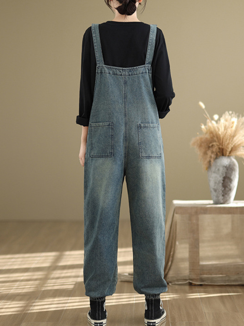 dungaree dress is a must-have for effortless fashion