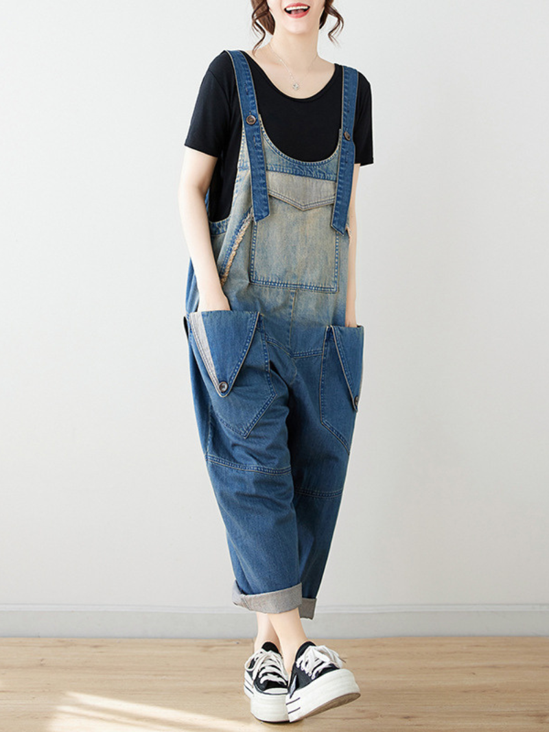 classic denim overalls for women